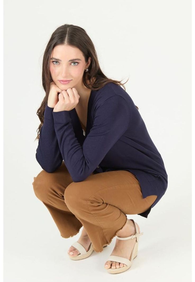Cardigan azul marino PRIVILEGE 2460-3