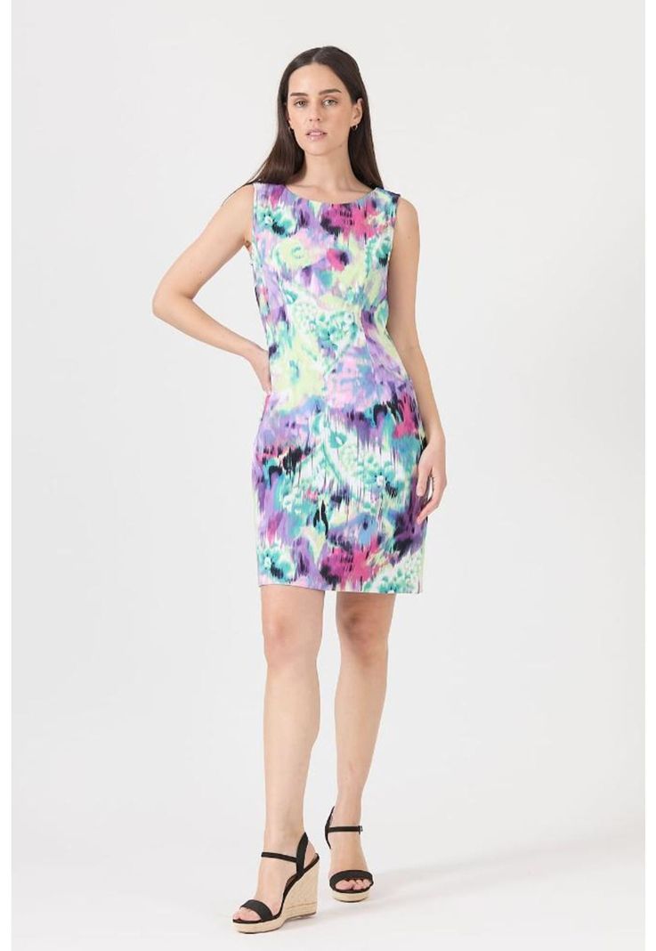 Vestido lila estampado PRIVILEGE 1139-0