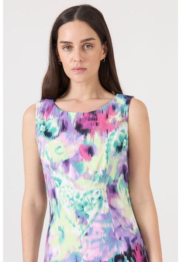 Vestido lila estampado PRIVILEGE 1139-4
