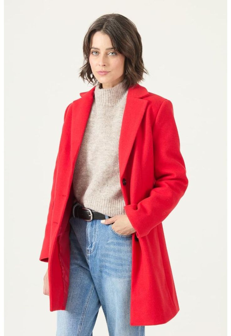 Abrigo rojo PRIVILEGE 2723-1