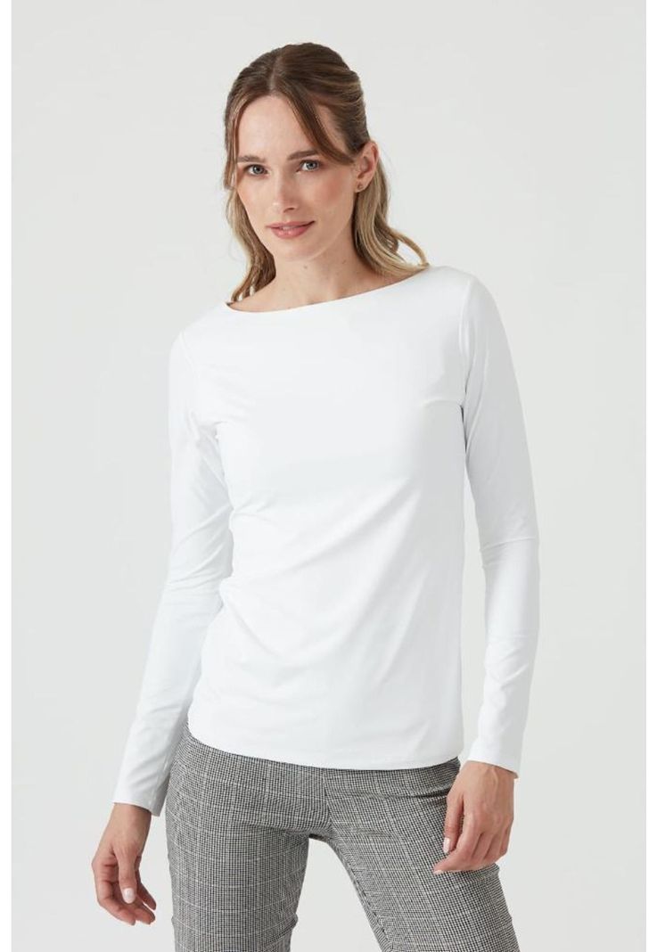 Polera poliamida blanca PRIVILEGE 819-0