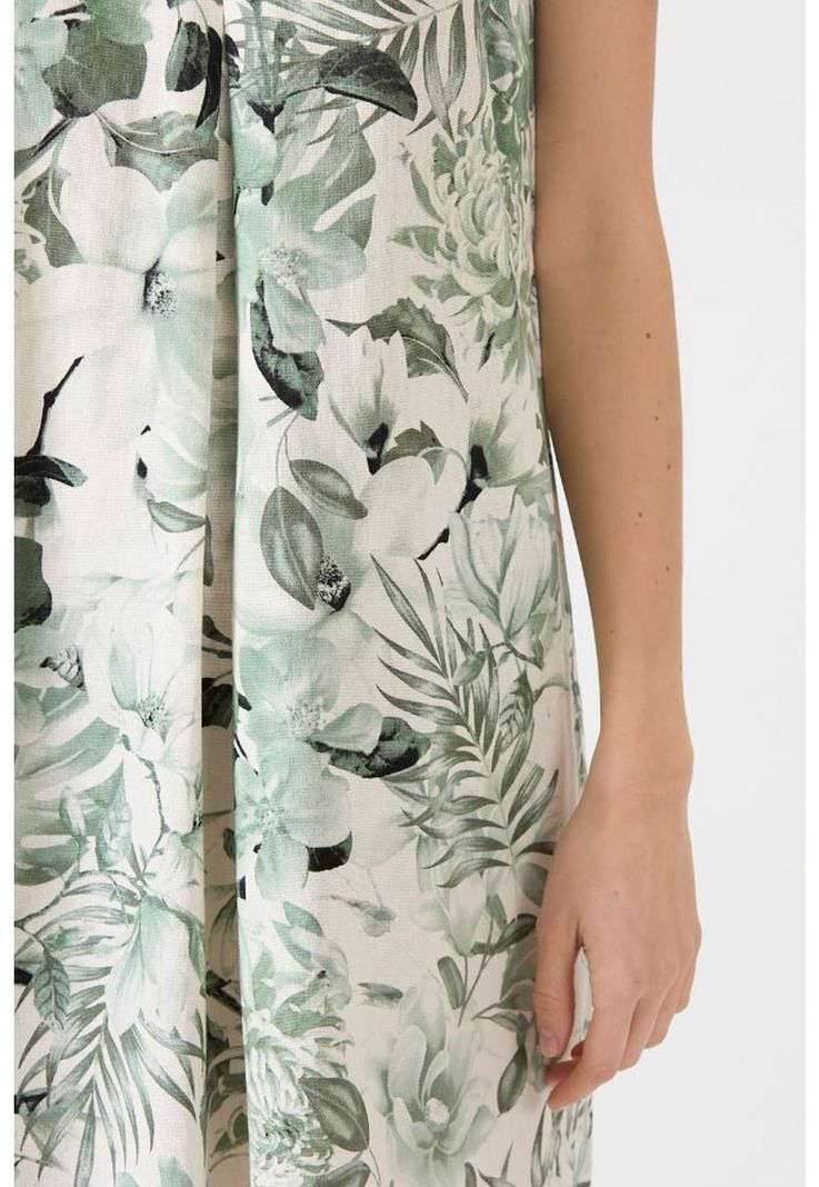 Vestido verde estampado PRIVILEGE 1142-4