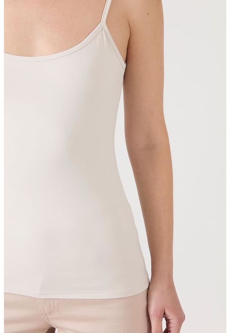 Polera poliamida beige manga pabilo PRIVILEGE-2