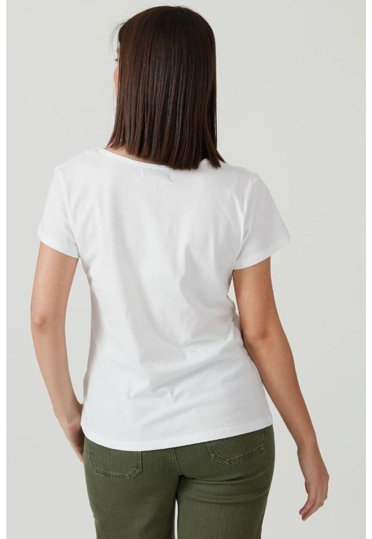 Polera con algodon pima blanca PRIVILEGE 2091-2