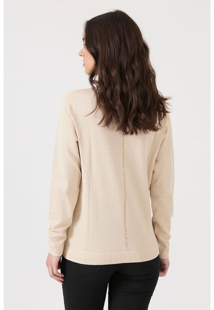 Sweater beige manga larga PRIVILEGE-3