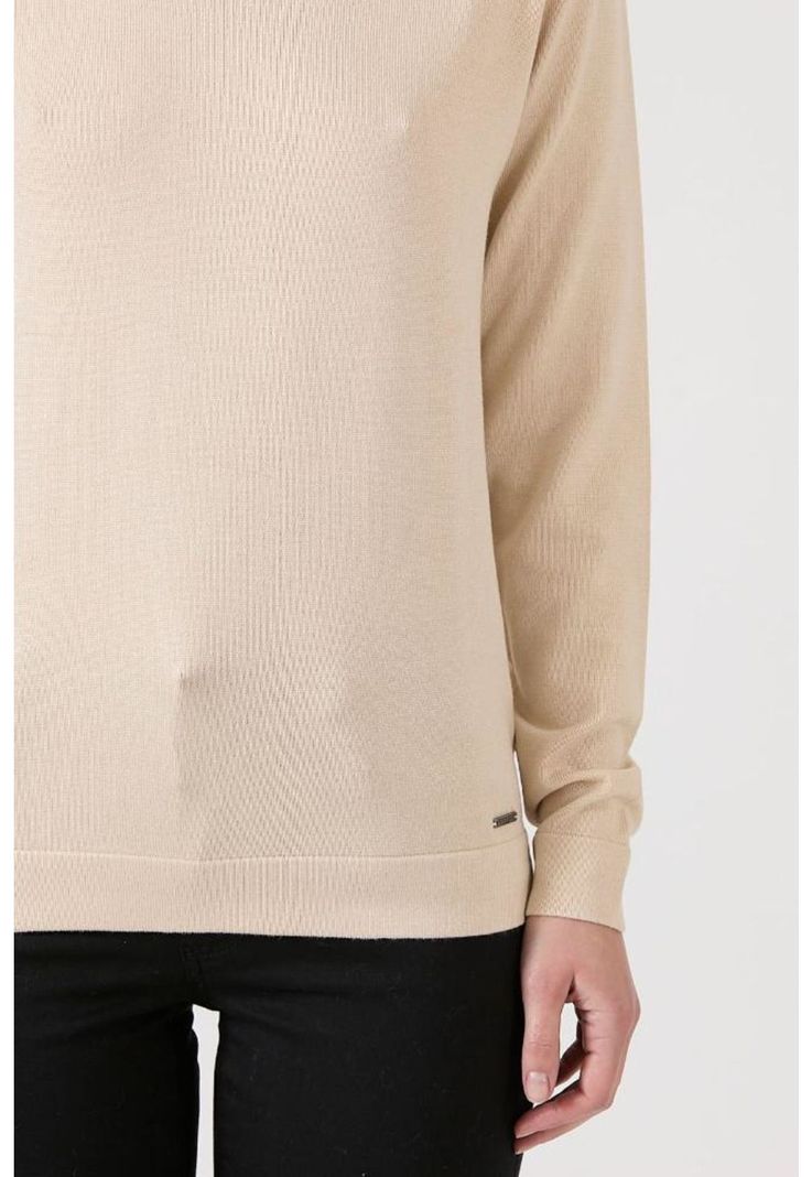 Sweater beige manga larga PRIVILEGE-4