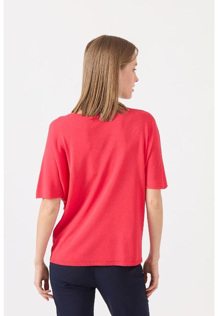 Sweater rojo manga corta PRIVILEGE-3