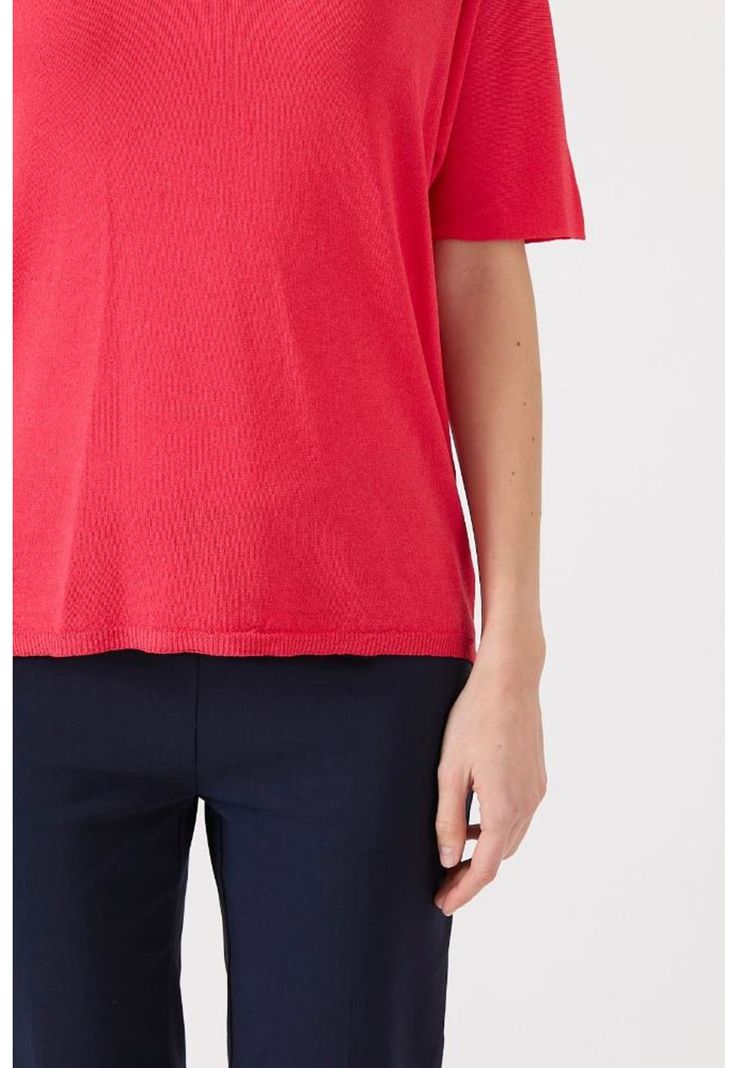 Sweater rojo manga corta PRIVILEGE-4