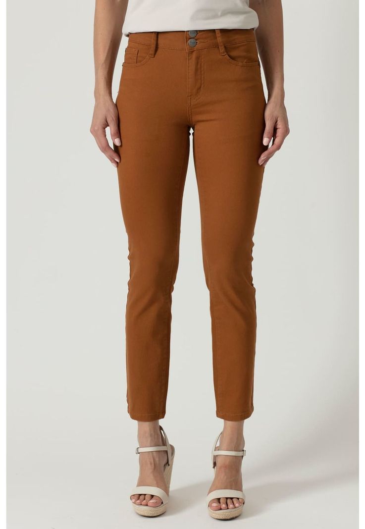 Pantalon skinny caramelo-2