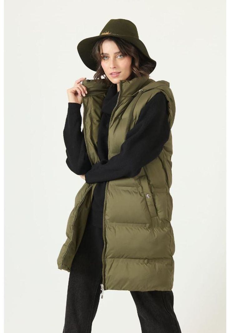 Parka verde PRIVILEGE 2731-1