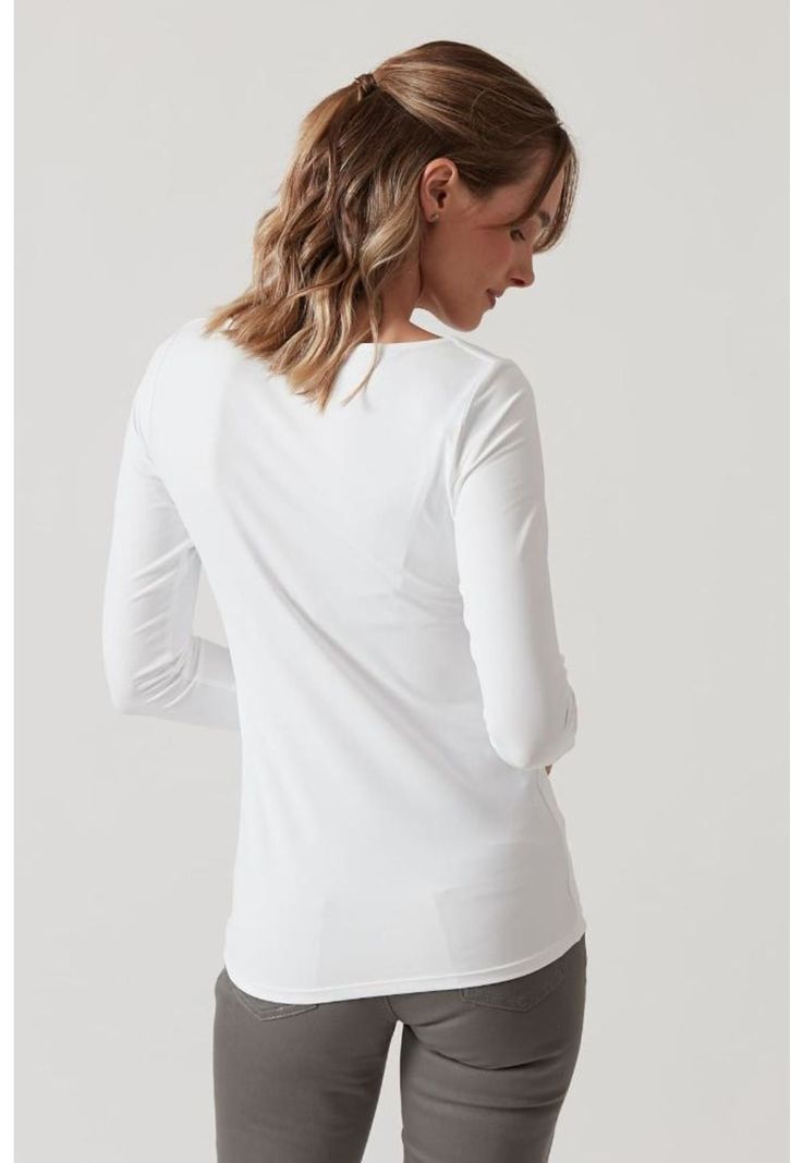 Polera poliamida blanca PRIVILEGE 826-2