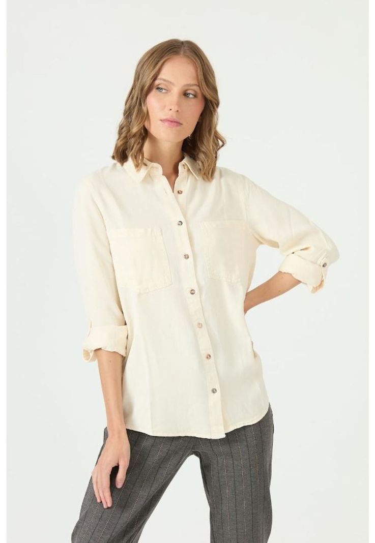 Blusa de lyocell crudo PRIVILEGE 2176-2