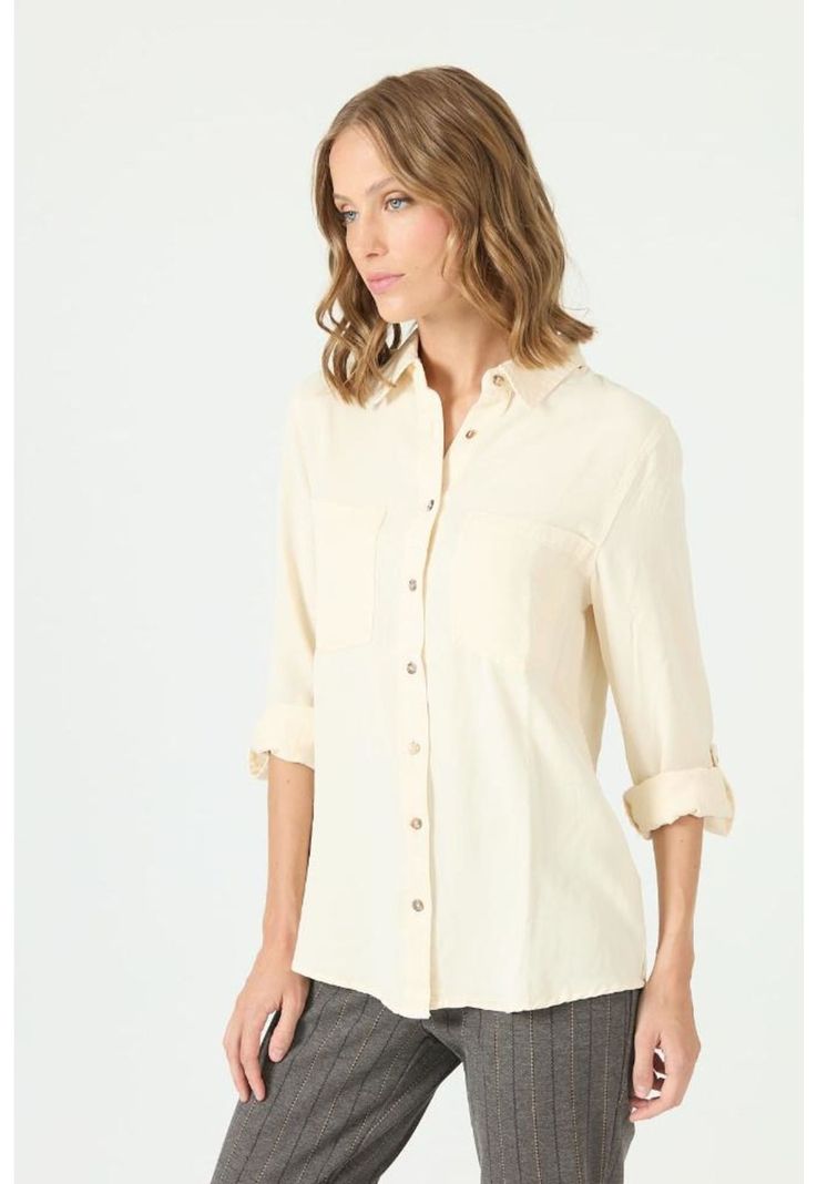 Blusa de lyocell crudo PRIVILEGE 2176-3
