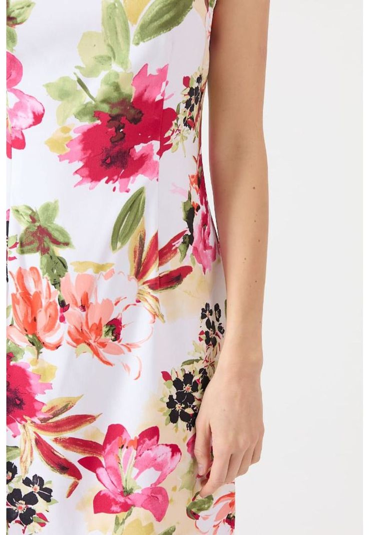 Vestido blanco flores PRIVILEGE 1137-4