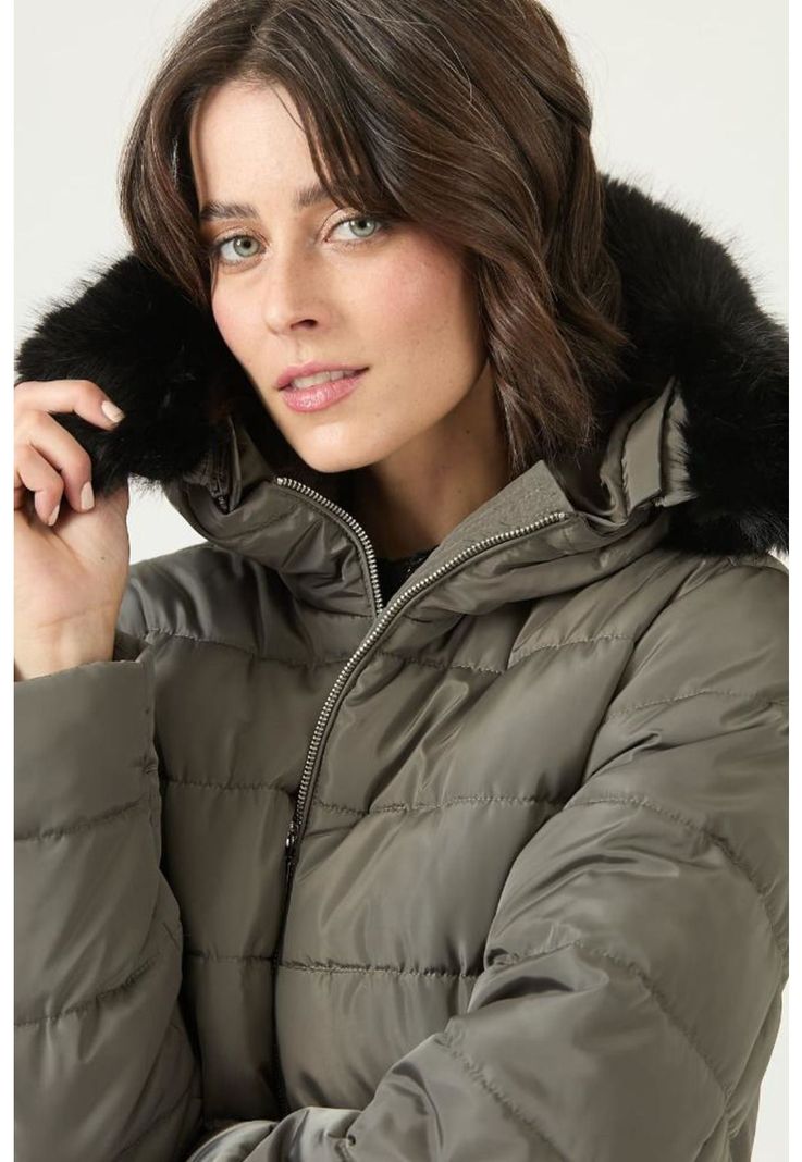 Parka verde PRIVILEGE 2735-1
