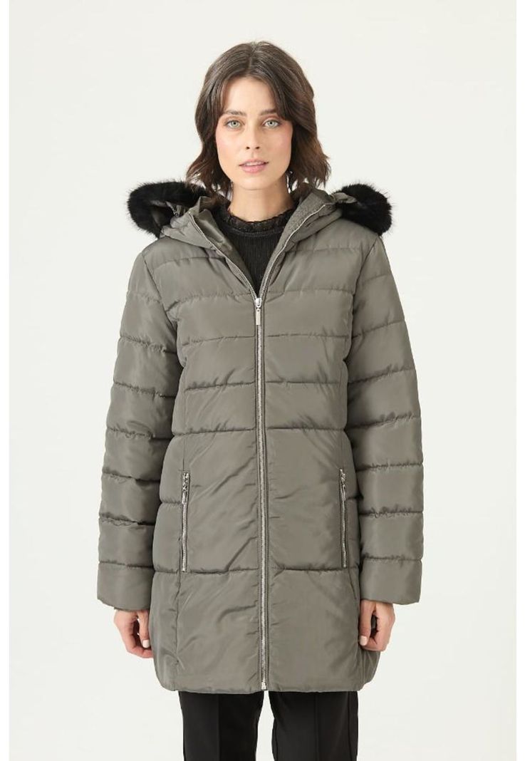 Parka verde PRIVILEGE 2735-2