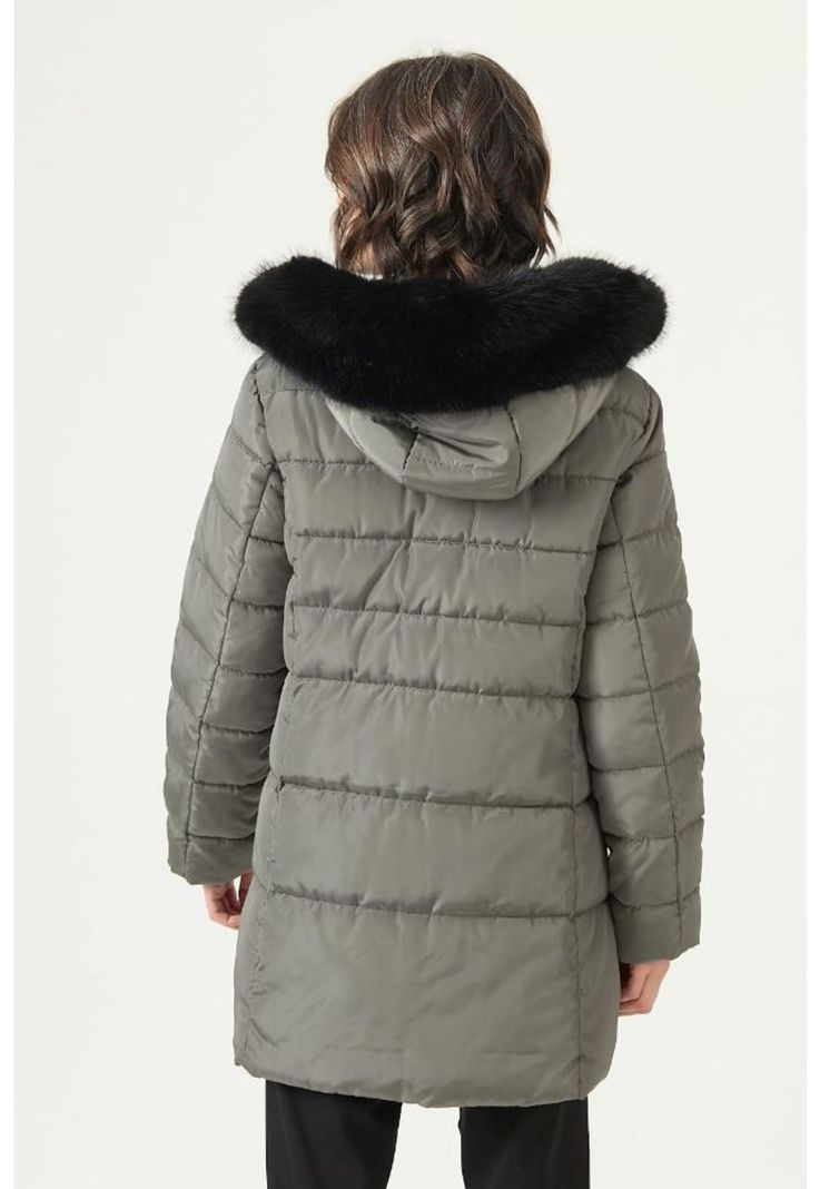 Parka verde PRIVILEGE 2735-4