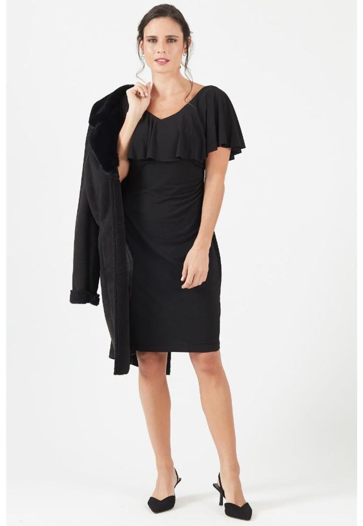 Vestido negro PRIVILEGE 717-0