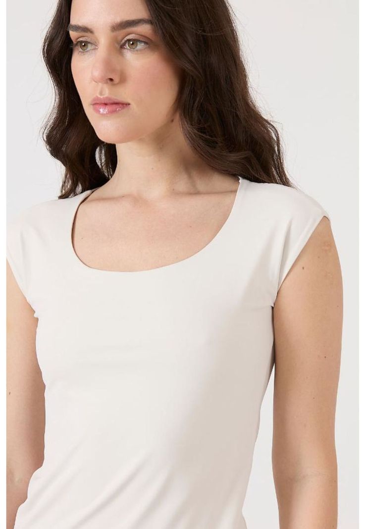 Polera poliamida beige PRIVILEGE 1548-2