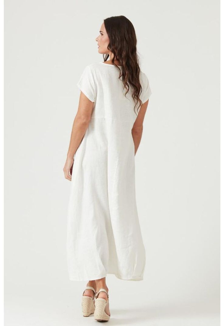 Vestido de lino blanco-2