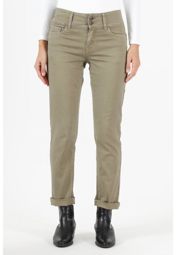Pantalon skinny verde PRIVILEGE 299-1