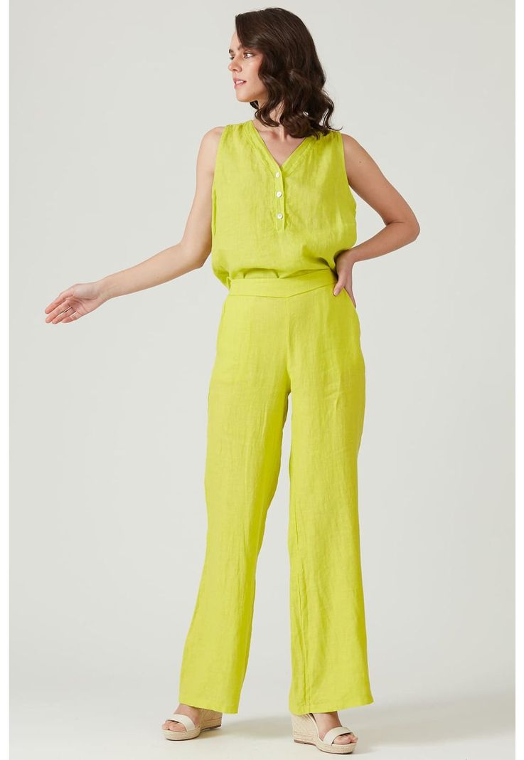 Pantalon de lino straight lima-2