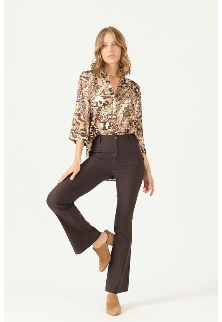 Blusa crudo animal print PRIVILEGE 2385-1