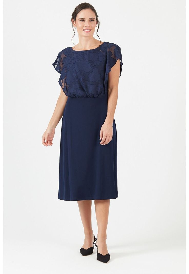 Vestido azul PRIVILEGE 572-0