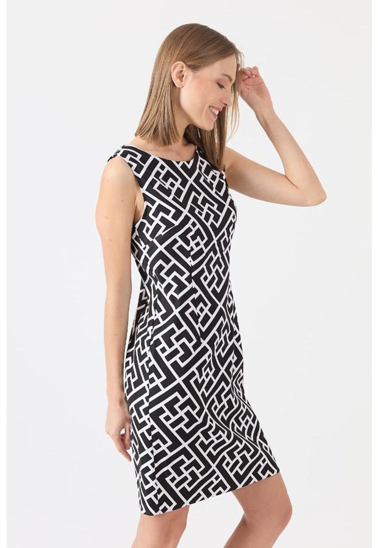 Vestido negro estampado PRIVILEGE 1134-2