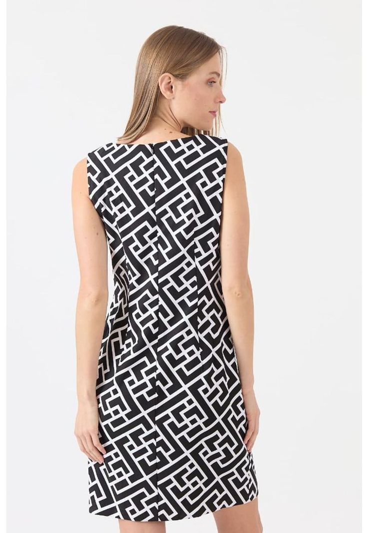 Vestido negro estampado PRIVILEGE 1134-3
