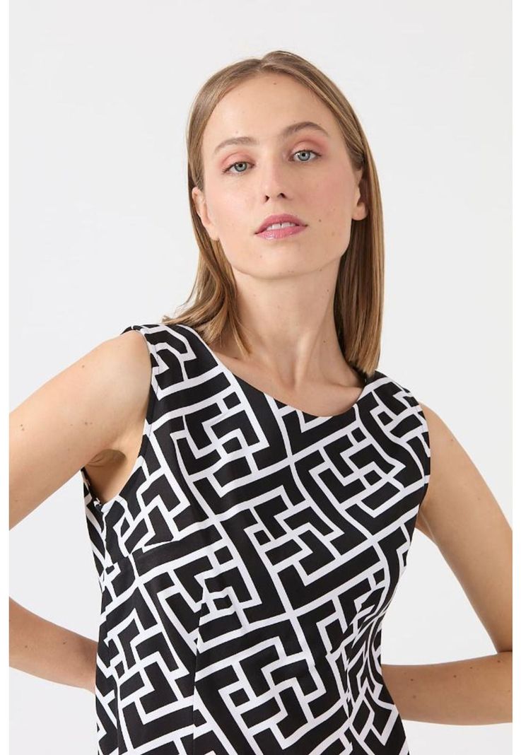 Vestido negro estampado PRIVILEGE 1134-4