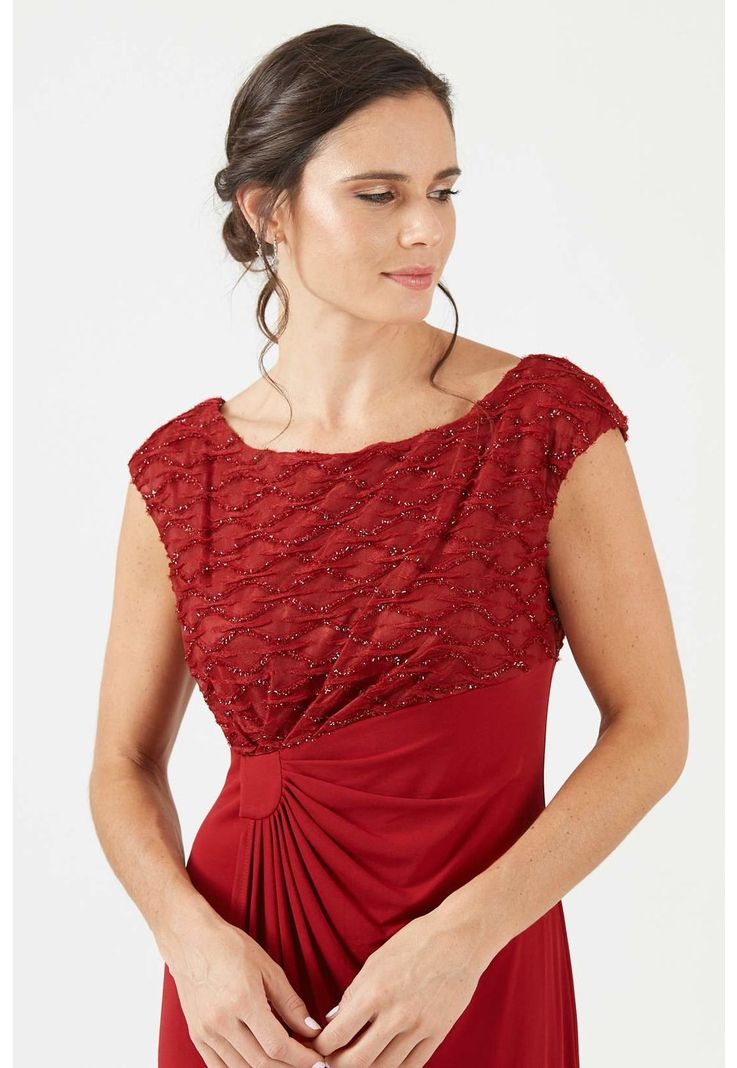 Vestido rojo oscuro-1