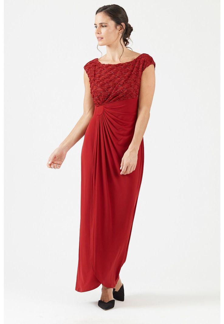 Vestido rojo oscuro-2