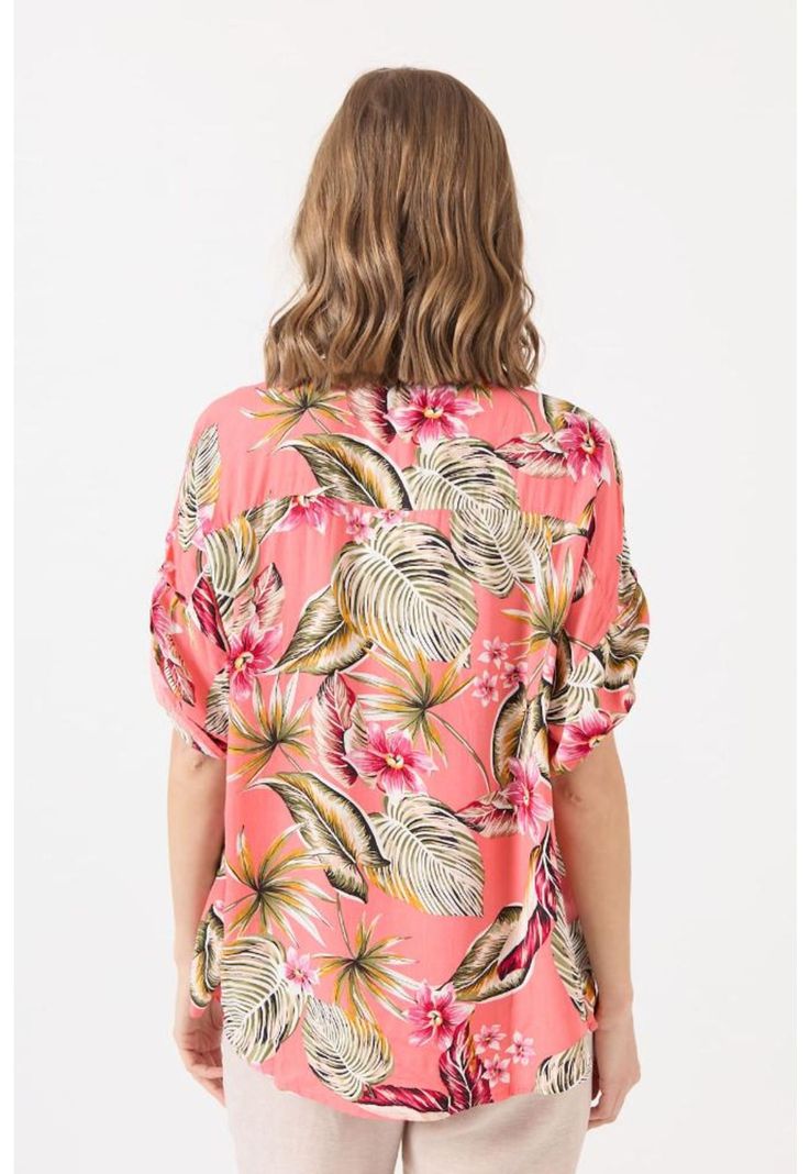 Blusa coral estampada PRIVILEGE 1600-2