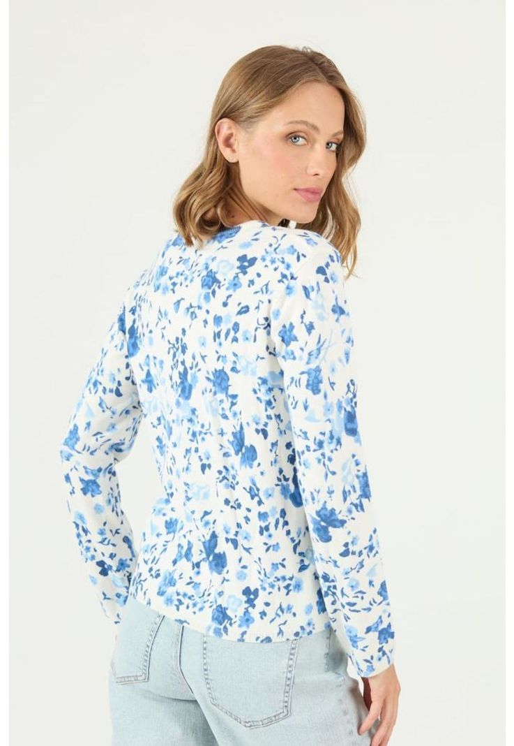 Sweater crudo flores PRIVILEGE 2442-4