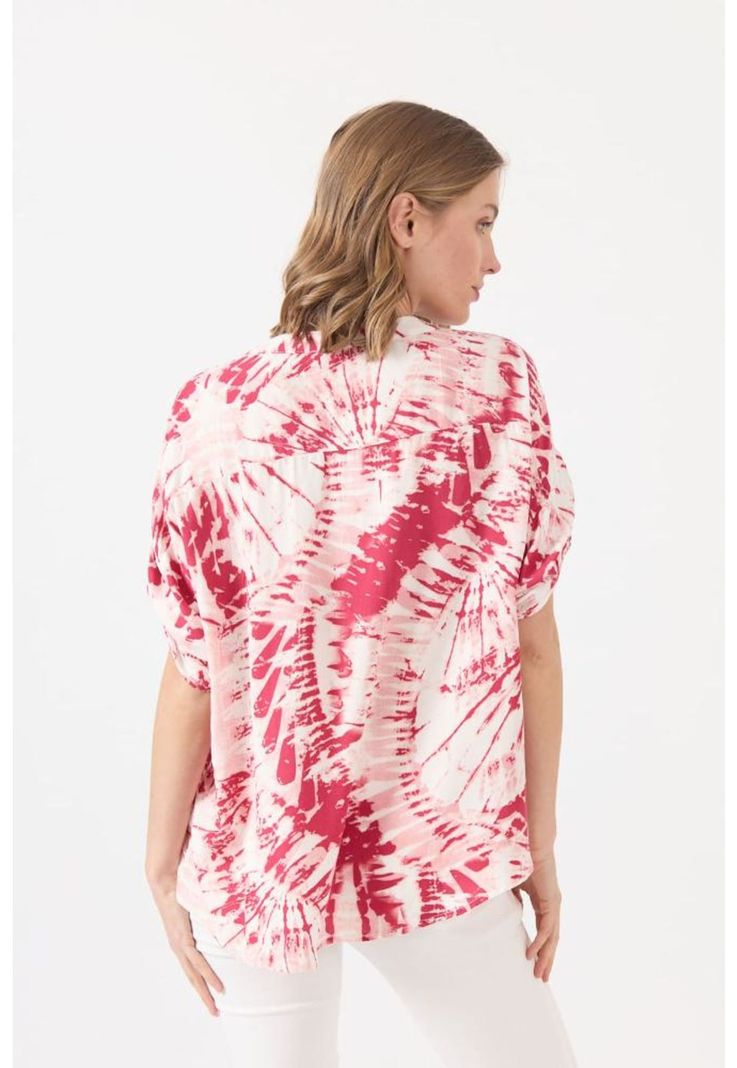 Blusa roja estampada PRIVILEGE 1599-3
