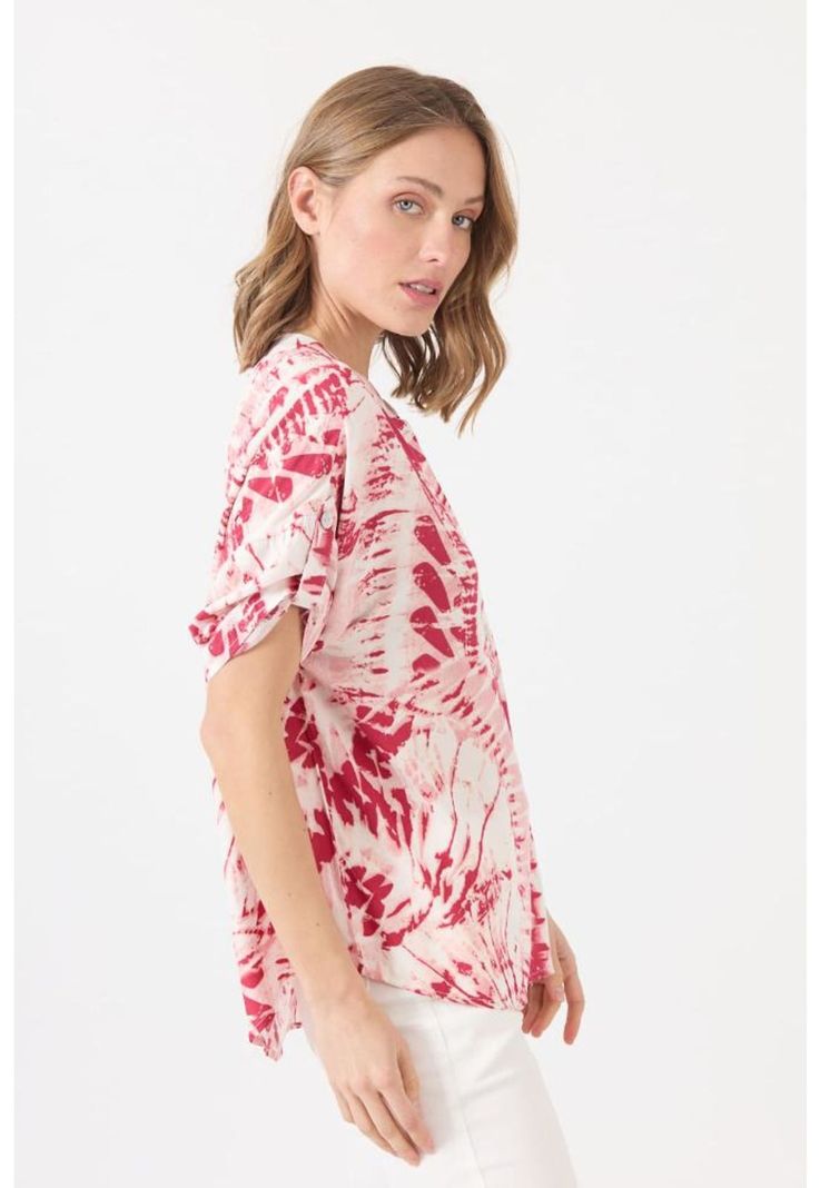 Blusa roja estampada PRIVILEGE 1599-4