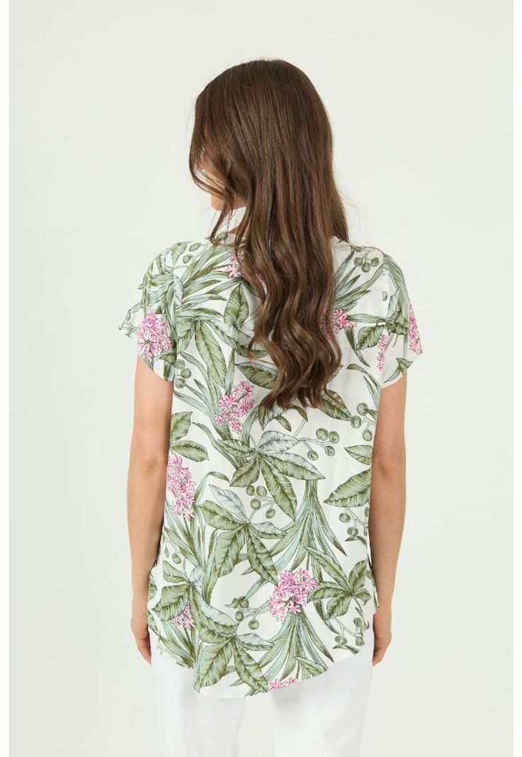 Blusa blanca estampada PRIVILEGE 1604-3
