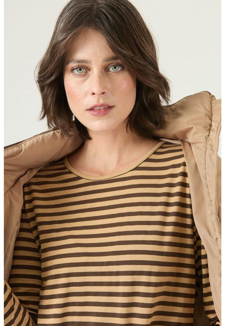 Polera cafe PRIVILEGE 2623-1
