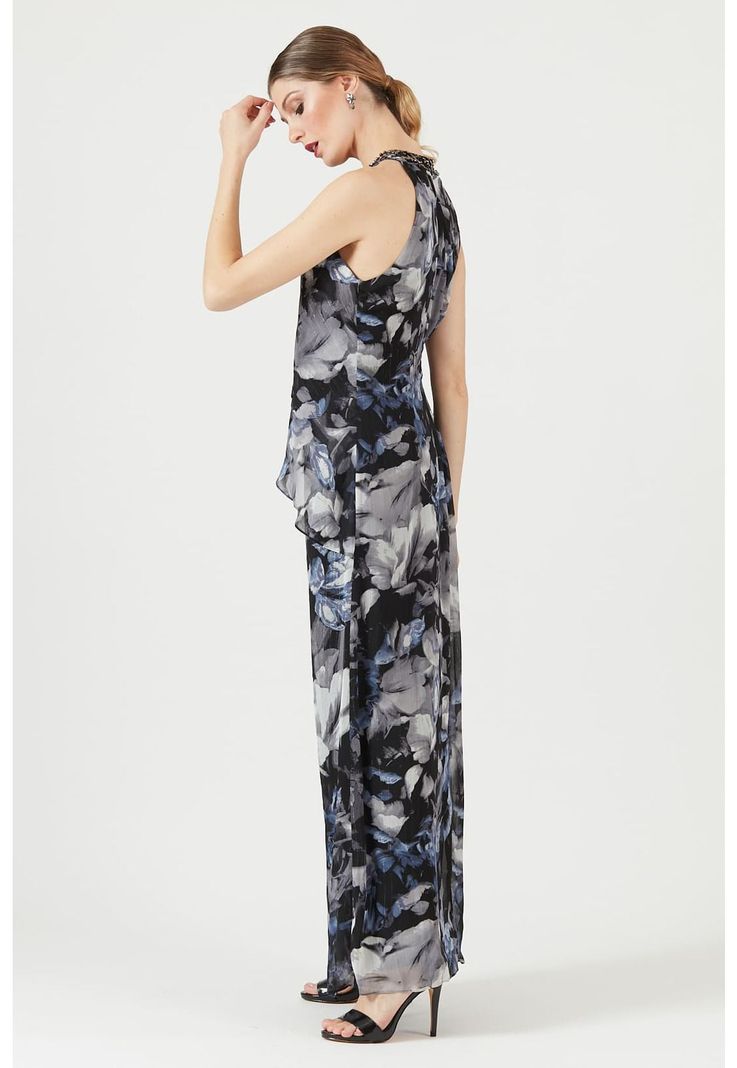 Vestido negro estampado-2