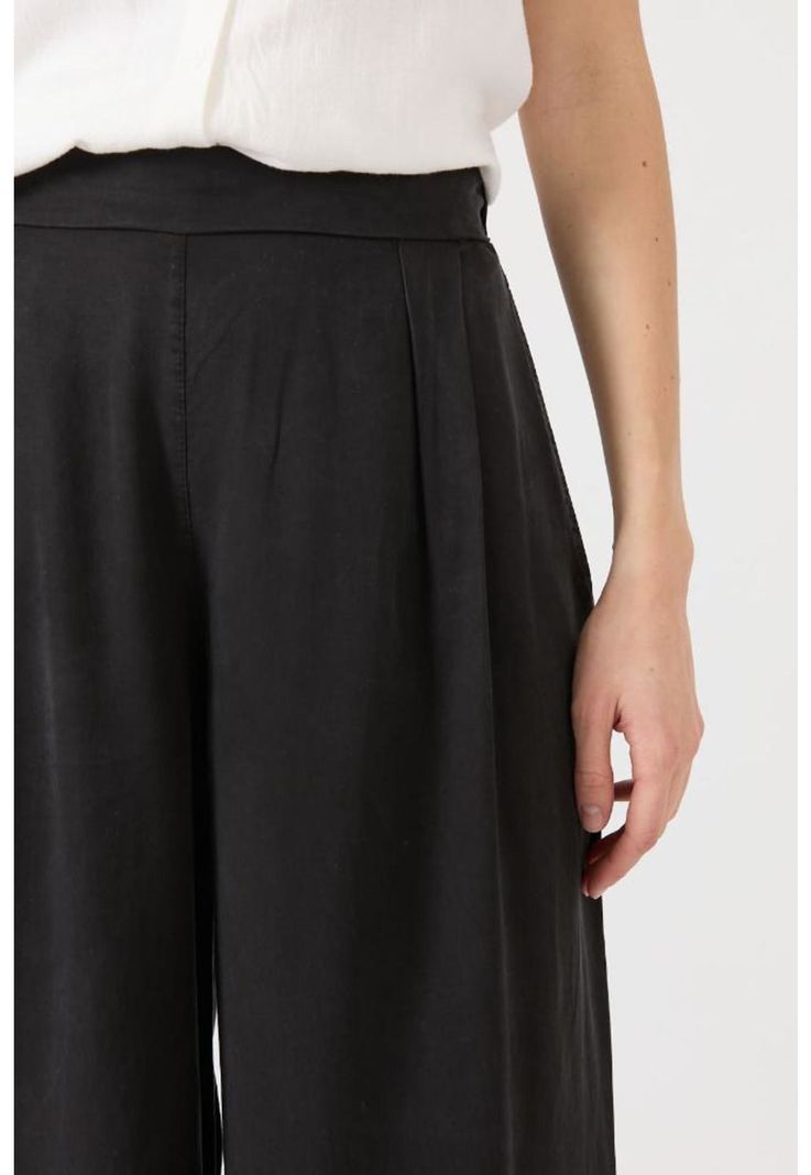 Pantalon de tencel wide leg negro PRIVILEGE 1427-2
