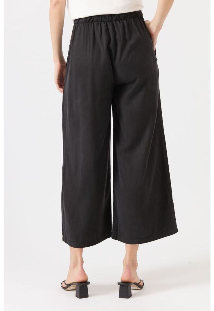 Pantalon de tencel wide leg negro PRIVILEGE 1427-3