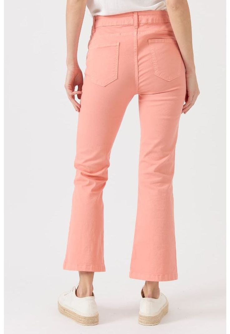 Jeans flare salmon PRIVILEGE-3