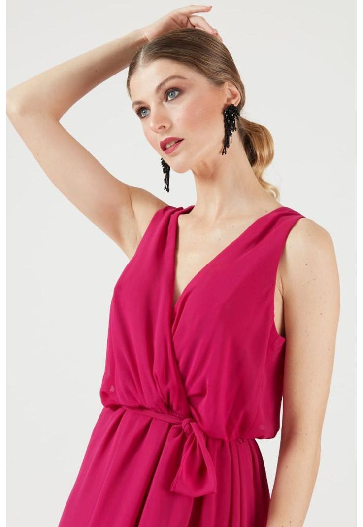 Vestido fucsia-0
