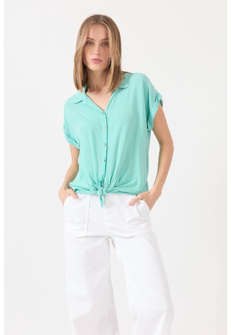 Blusa turquesa PRIVILEGE 1506-1