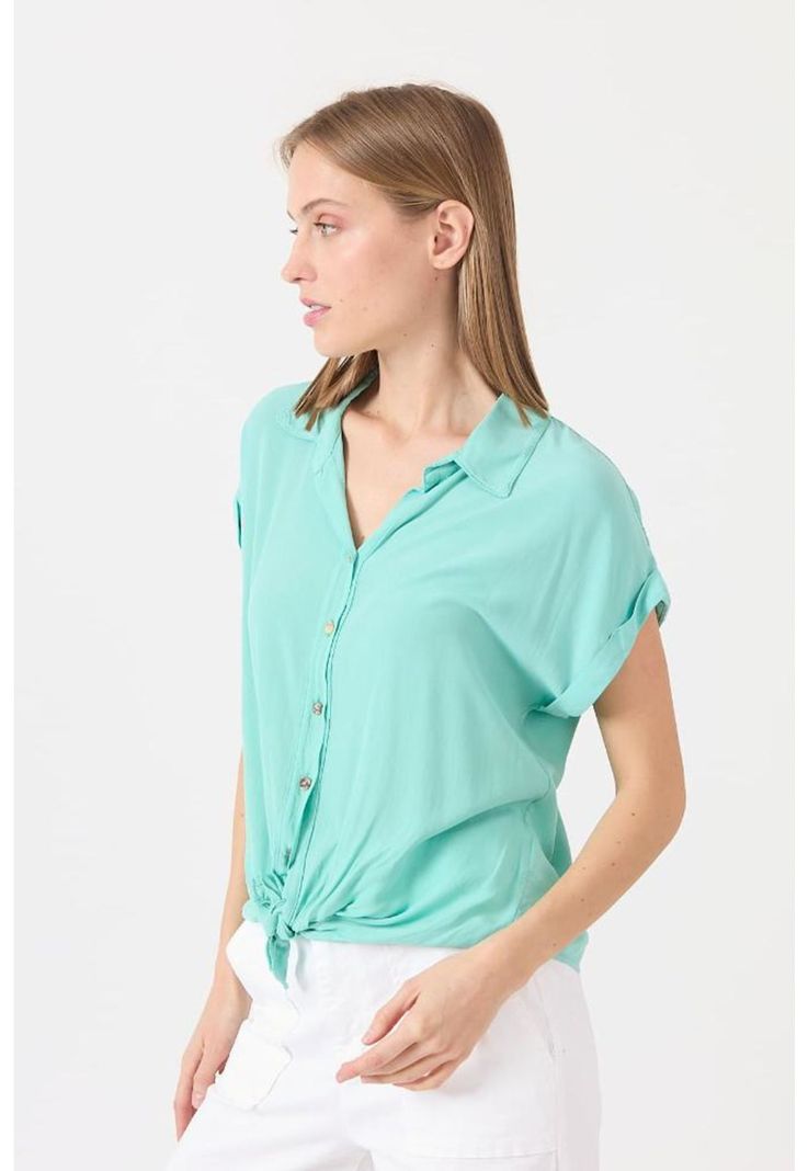 Blusa turquesa PRIVILEGE 1506-2