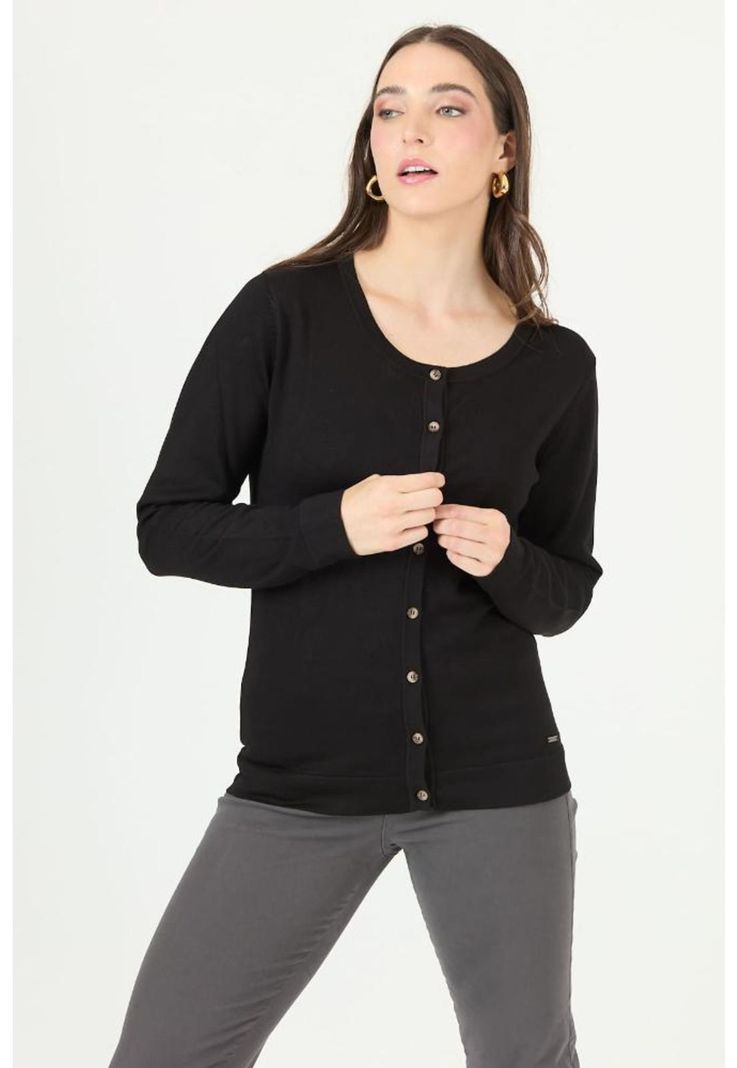 Cardigan negro PRIVILEGE 2468-0