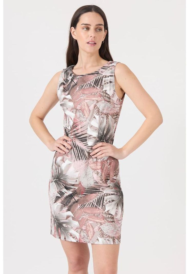 Vestido cafe estampado PRIVILEGE 1136-0