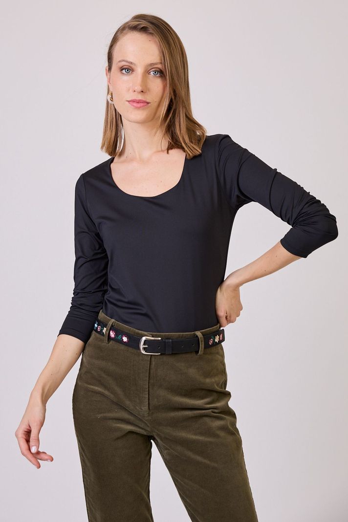 Polera Poliamida Negra Cod 2800016