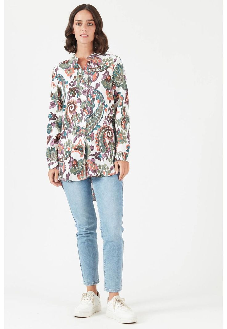 Blusa multicolor estampada-2